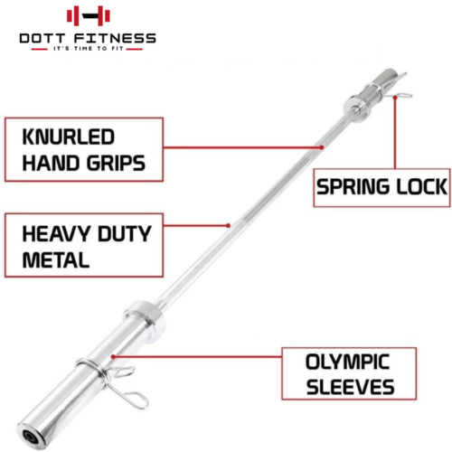 4' feet Premium Quality Olympic Barbell rode - Image 3